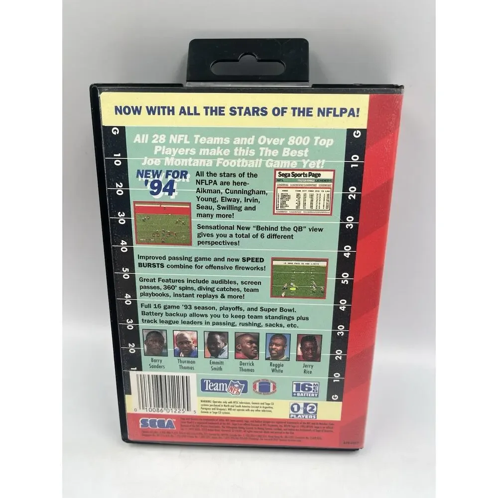 NFL Football '94 Starring Joe Montana | Sega Genesis | Box and Cartridge only